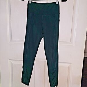 Women's TSLA Green Yoga Leggings Medium Leisureware